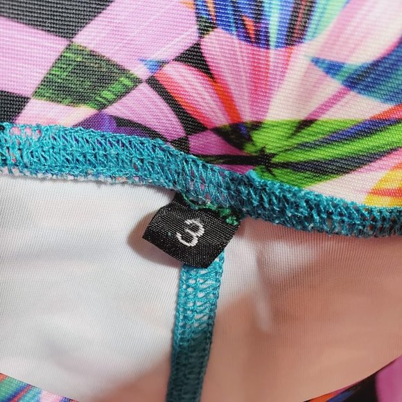 Personal Record Tropical Paradise Leggings Plus Size 3 20 22 Yoga Work Out USA - Picture 4 of 4